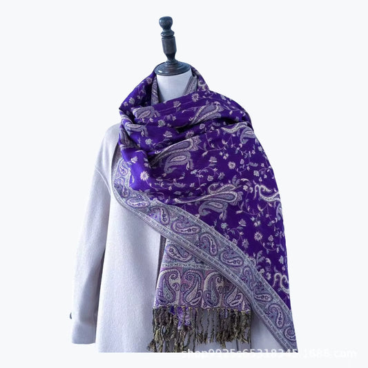 Écharpe- Voile Jacquard Pashmina