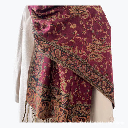 Écharpe- Voile Jacquard Pashmina